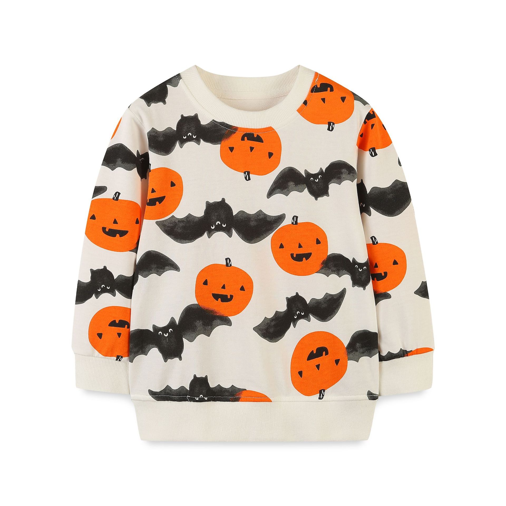 Fashion Children s Clothing Sweater Children s Cartoon Printing Knitted Cotton Round Neck tops Holiday Halloween Clothes 90
