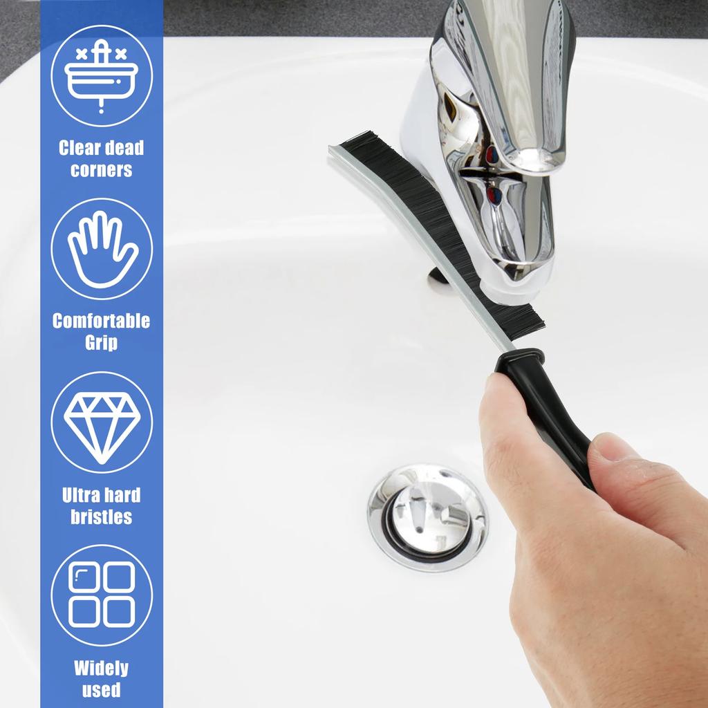 10 Piece Multifunctional Slit Brush Cleaning Brush Micro Door And Window Track Groove Slit Tube Cleaning Scrub Brush