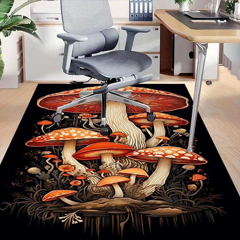 1pc Mushroom Forest Carpet Anti Slip Polyester Floor Mat for office.Bedroom