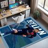 Kylian Mbappe Pattern Rug, Indoor/Outdoor Mat, for Picnic, Gameroom, Bedroom, Office, Living Room, Home Decor Carpet, Birthday Gift