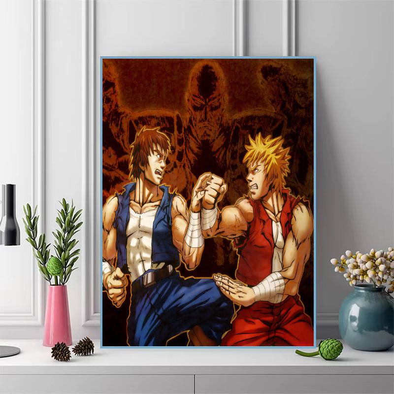 Double Dragon 100% Round Full Drill 5D DIY Diamond Painting Embroidery Cross Stitch Rhinestone Décor
