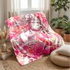 Floral Fantasy Horse 1 Theme Blanket Lightweight Warm Flannel Blanket Decorative Throw Blanket for Home Decoration