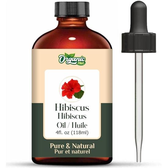 

Organic Zing Hibiscus (Rosa sinensis) Oil | Pure & Natural Essential Oil for Skincare, Hair Care & Massage- 30ml