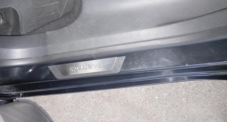 Накладки на пороги Flexill (4 шт, нерж) Sport для Citroen C-4 2010-2018 гг