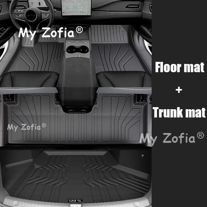TPE Car Floor Mats For BYD SEAL 6 DM-i Touring 2025 2026 Car Trunk Mat Protection Mat Floor Liner Trunk Mats LHD Accessories
