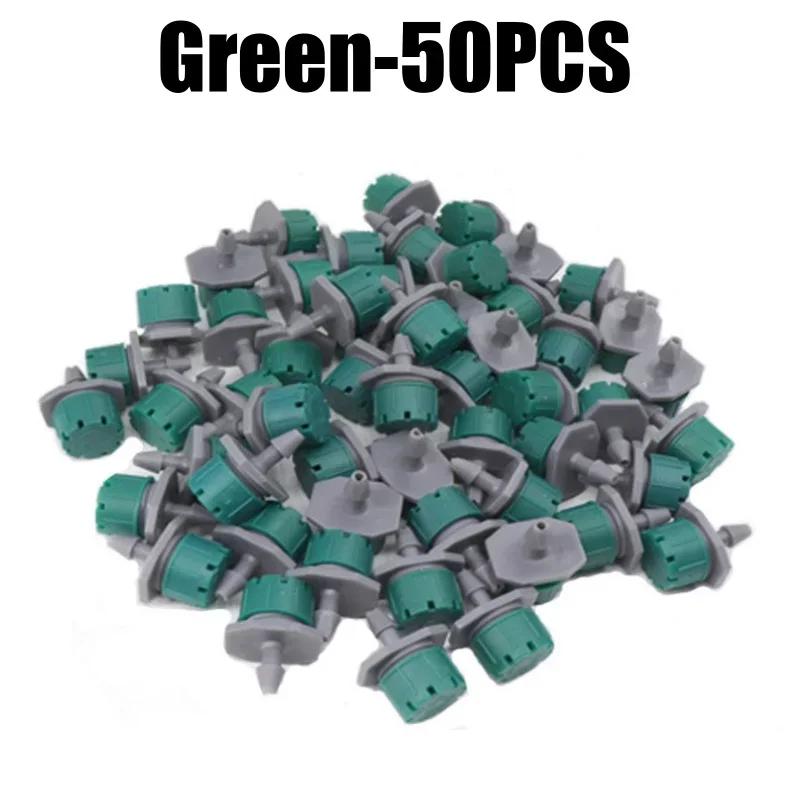 500/50PCS 4/7mm Garden Irrigation Nozzle Adjustable Dripper Sprinkler Emitter Micro Drip Balcony Yard Greenhouse Watering Spray