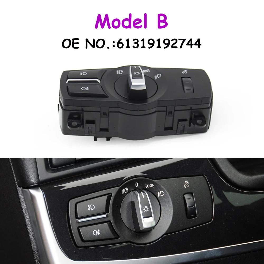 F10 F11 F07 F06 F01 F25 F26 Car Front Head Lamp Headlight Switch Assembly For BMW 5 6 7 Series X3 X4  61319192744 61319192746