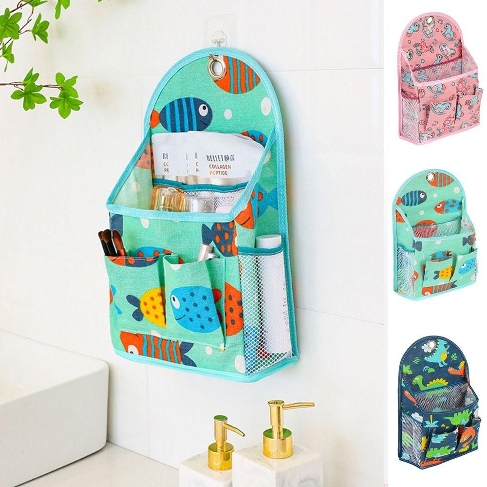 

Cotton Linen Magaziner Storage Pocket Large Capacity Sundries Storage Bag Dormitory