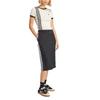 adidas Originals Gestreiftes Rundhals Kurzarm Regular T-Shirt Damen Oberteile Off-White JJ0961