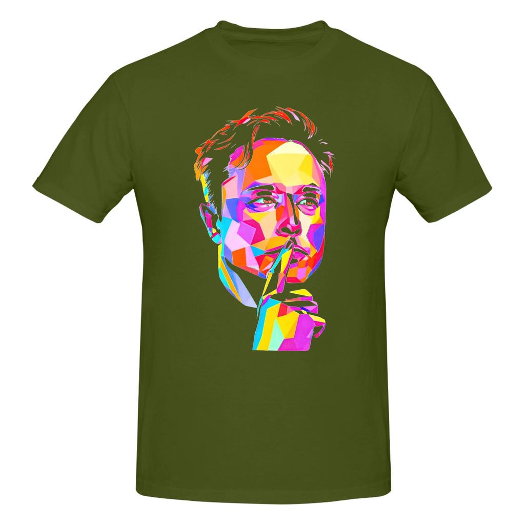 Piece Pop Art Neon Colors Funny Graphic Cotton TShirt Musks Tech Billionaires Tops Tees For Unisex