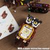 Ungiftig 964 Teile Eulenuhr Bausteine Spielzeug Modell Eulenuhr Zusammenbau Puzzle Steine Spielzeugsets Für Kinder Schreibtisch Dekoration Geschenke