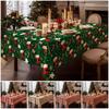 100*140cm Christmas Decorative Table Cover Thickened Tablecloth  New Year Party Supplies