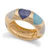 DIEZI 5 Style New Fashion Blue Irregular Enamel Cuff Bangles Hip Hop Geometric Gold Color Wide Bracelet For Women Men Jewelry