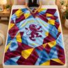 Flannel BlanketAston Villa Football Warm Soft Throw Blanket for Indoor Sofa Bed Living Room Use