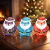 Glitter Santa Sensory Toys Claus Squeeze Toy, Slow Rising Maltose Stress Relief Fidget with Fun Holiday Play Glitter, Soft TPR Christmas Party