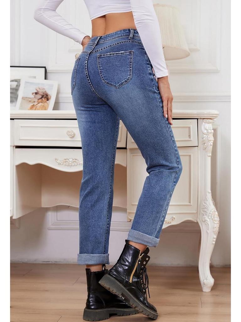Moda Feminina Europeia e Americana Tendência Verão 2026 Calça Jeans Reta