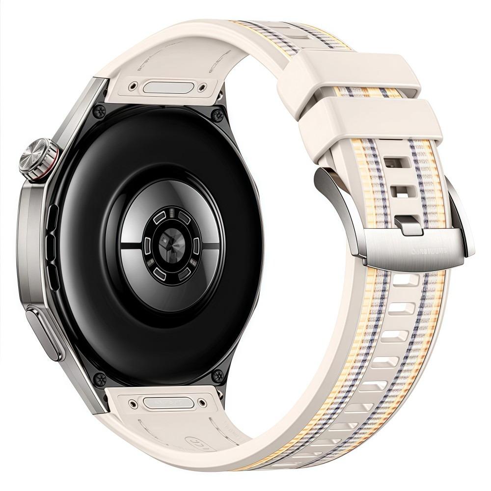 46mm Nylon Silicone Strap Lightweight Breathable Sports Watch Strap Waterproof Solid Color for Huawei Watch GT6 Pro