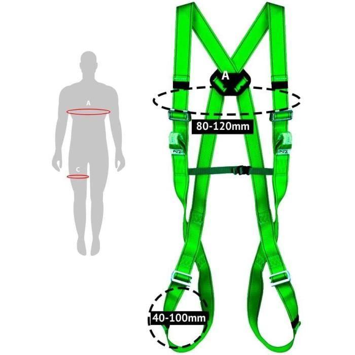 Harnais de sécurité anti-chute avec gilet intégré - industrias ponsa