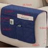 Bolsa de armazenamento de bolso para apoio de braço de sofá multifuncional com 6 bolsos, suporte para controle remoto de cadeira de sofá, prateleira de armazenamento de cabeceira, bolsas de armazenamento