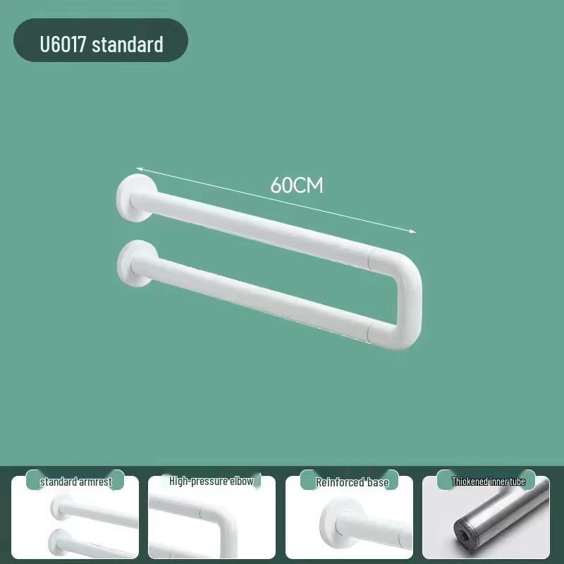 

Customized Non-slip Bathroom Safety Handrail for Elderly and Disabled - Stainless Steel, Anti-fall Grip