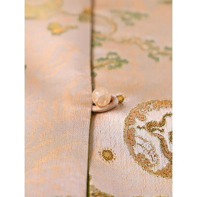 High-end Yellow Jacquard Vest Women's 2025 Spring Fashion Top Trend