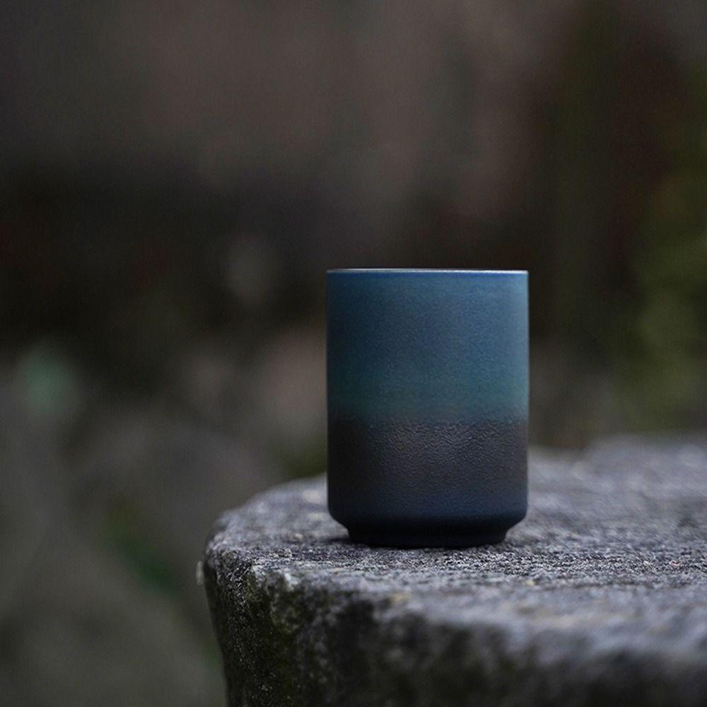 Stoneware Master Cup Gradient Color Coffee Mug Kitchen Drinkware Japanese Tea Cup Living Room