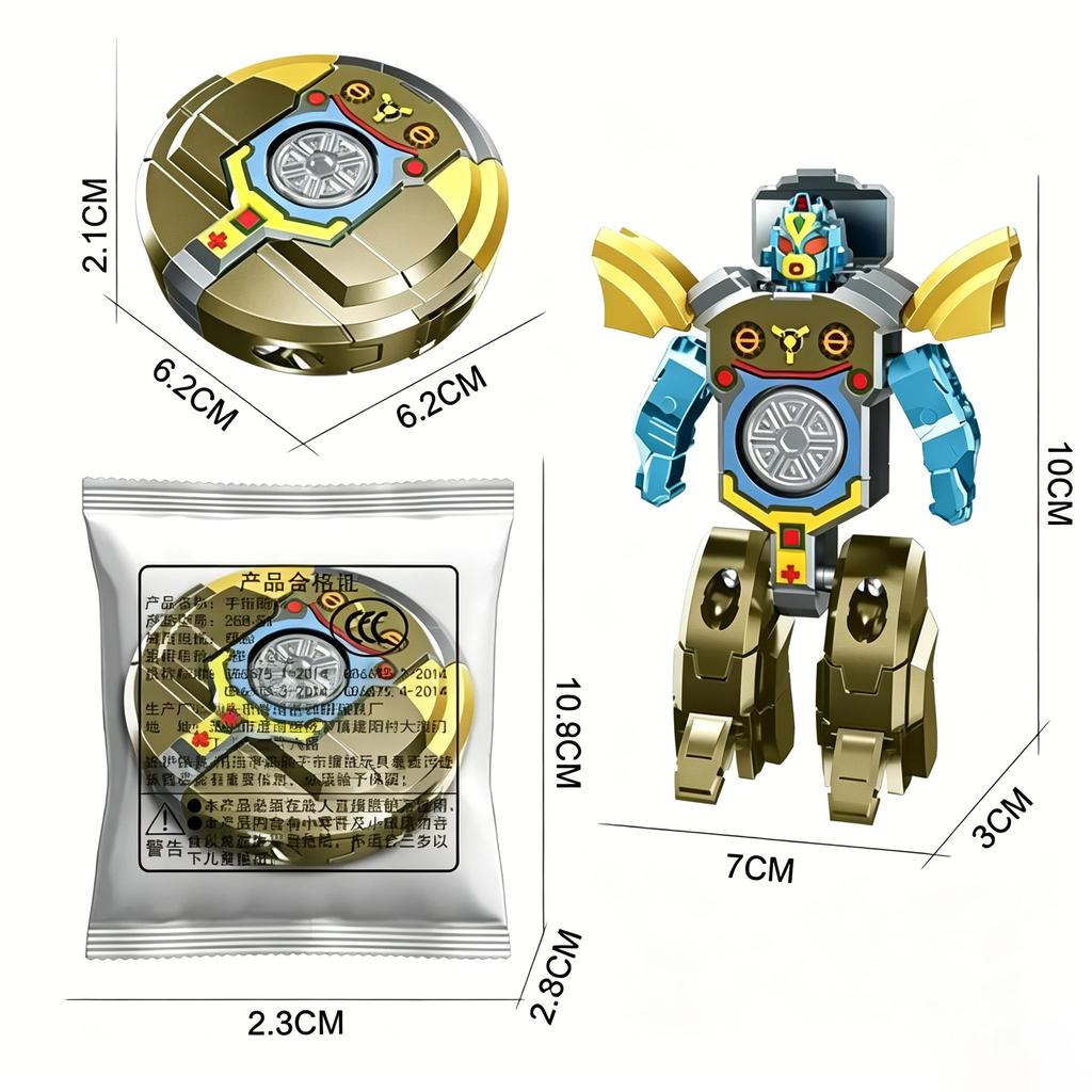 New 360 Rotating Ball Deformation Robot Fingertip Gyro Decompression Toy, Anti-Compression Adult Sensory Toys, Children'S Gifts