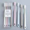 Tri-Head Soft & Hard Bristle Adult Toothbrush with 3D Tongue Scraper