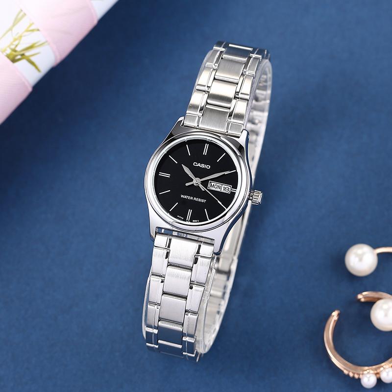 CASIO Women's Standard Series Black Watch LTP-V006D-1B2 LTP-V006D-1B2