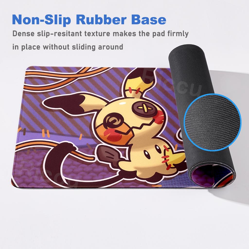 Gaming Mouse Pad XXL Keyboard Pokemon Mimikyu Mouse Mat Anime Gamer Notebook Pc Extended Mousepad Desk Accessories E-Sports Pads