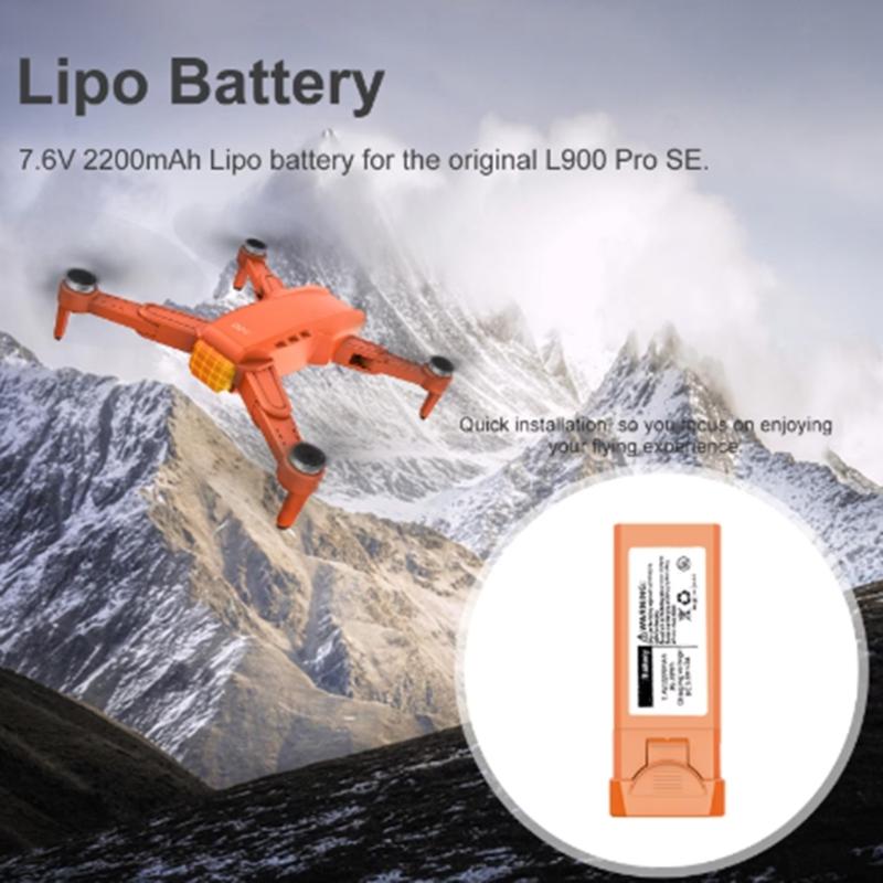 Drones Lithium Battery for L900 Aircraft Replacement 7.4V 2200mAh Rechargeable Battery Drones Quadcopter Spare Part