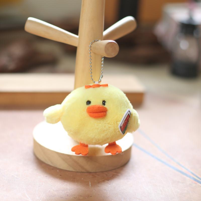 Keychain Yellow Chick Backpack Decor Pp Cotton Stuffed Doll Gift Kids For