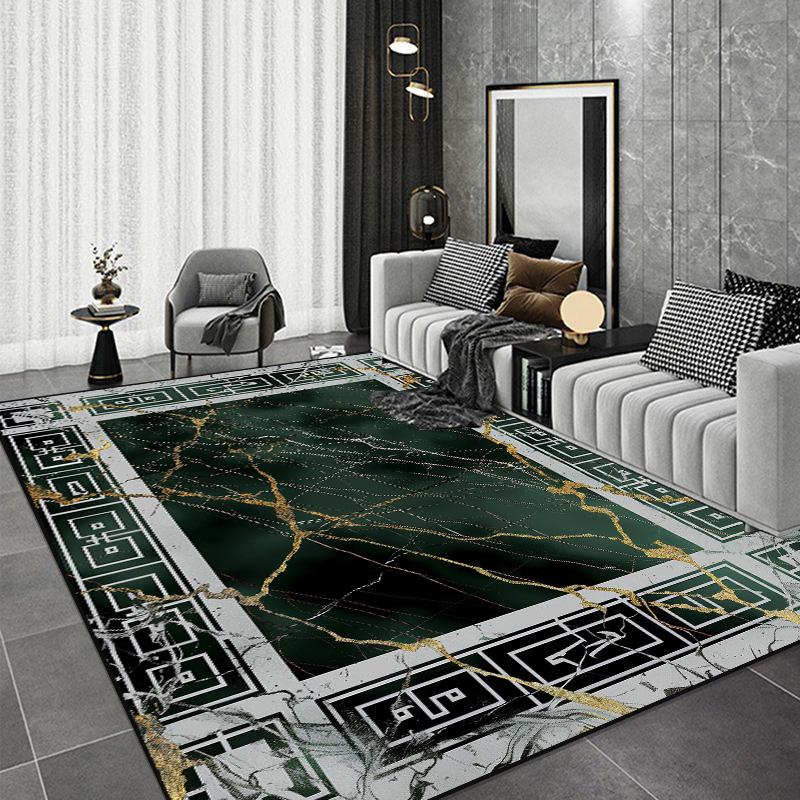 Black Chinese Style Carpets for Living Room Home Abstract Bedroom Decoration Luxury Large Area Rug Sofa Table Non-slip Floor Mat