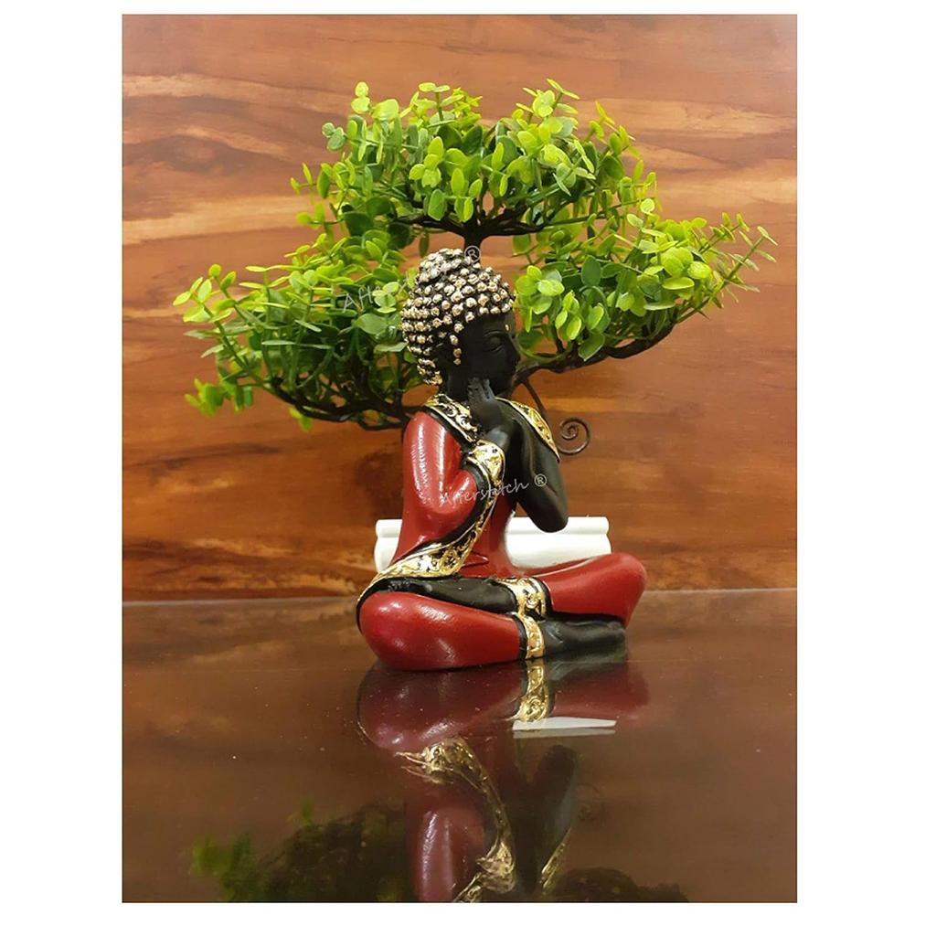 Gautama Buddha-statyer för vardagsrum Heminredning Buddha-idoler Prydnadsfigur för trädgårdsfontän