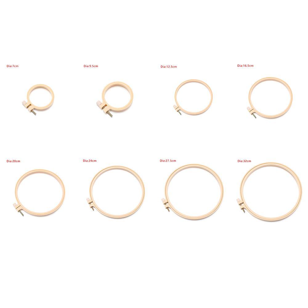 Practical Plastic Handcraft Vintage Pattern Cross Stitch Frame Embroidery Hoop Ring Sewing Tools Needle Arts