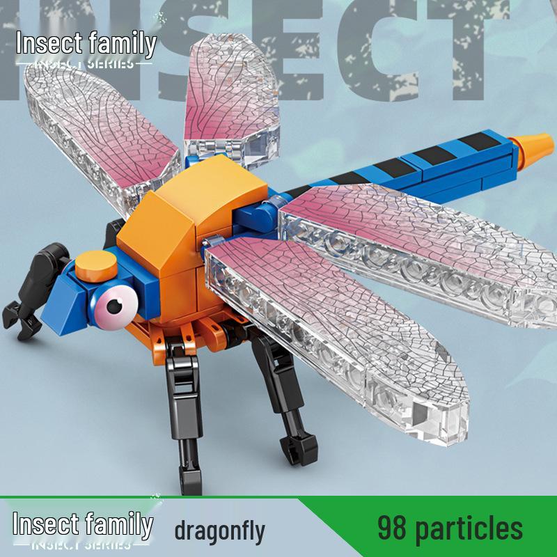 

Kai Zhi Insect Building Blocks - Mantis & Dragonfly Model Toy for Boys