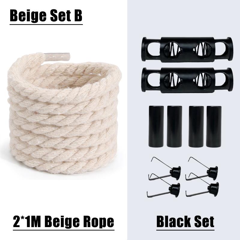 

Spring Lock Shoelaces No Tie Shoelace Quick Fixed Lazy Shoelaces DIY For Hoodie Trouser Sweatpant Rope Round Cord Replacement