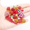 SKEDS Broches de luxe pour femmes, ornées de strass, représentant des oiseaux et des fruits. Bijoux fantaisie brillants, parfaits pour décorer une boutique ou comme cadeau.
