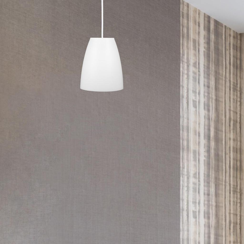 POPETPOP Lampshade, Bulb Cover, Plastic, Table Lamp, Light Bulb Cover, Replacement, Desk Lamp Cover, Lighting Decoration, 40mm, Pack of 4, White