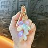 Acrylic Grape Bunch Keychain: Cute Couple Bag Charm & Creative Car Keyring for Women
