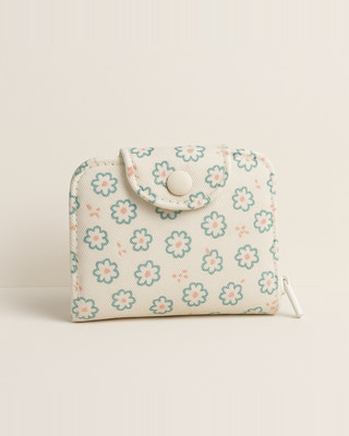 Přenosná roztomilá malá peněženka s držákem na karty, dámské peněženky Simplicity květinová