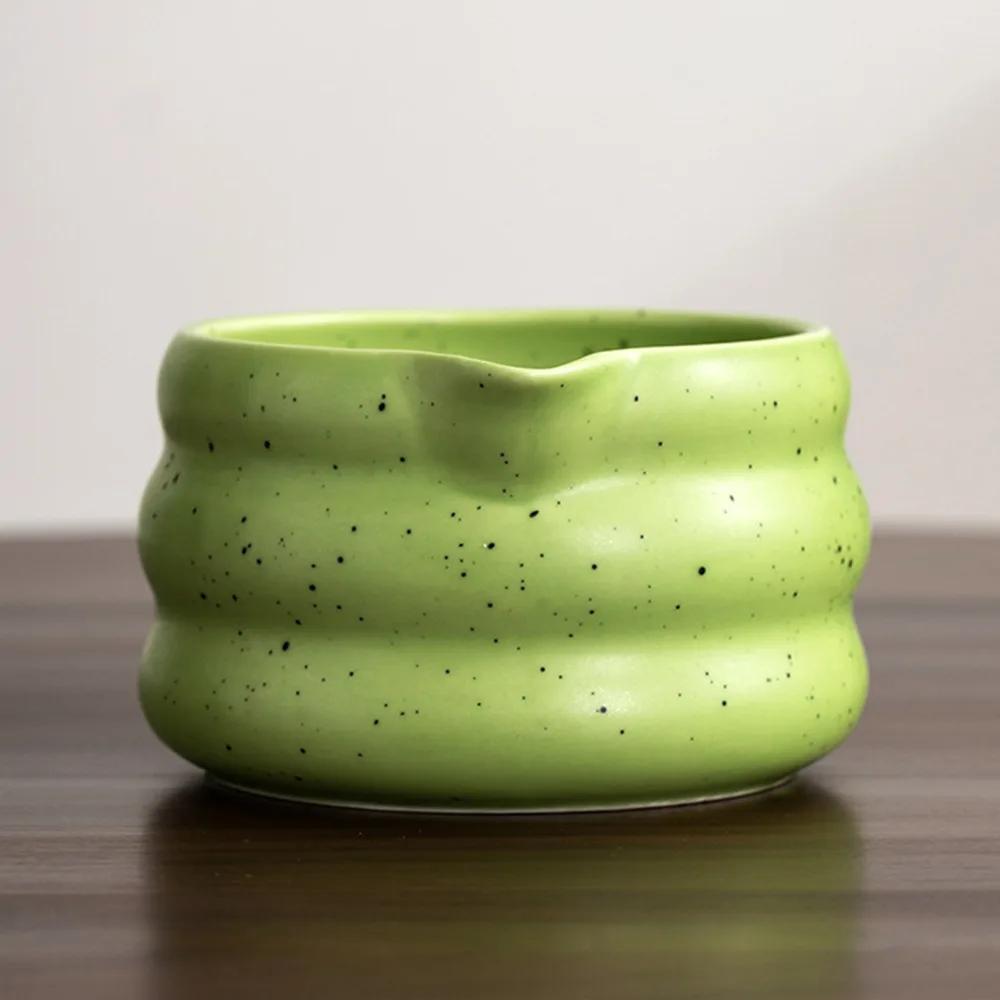 Traditional Ceramic Matcha Bowl Large Capacity Matcha Whisk Stand Tea Salad Soup Bowl Green Tea Maker Cup Tea Ceremony Tool