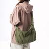 Washed Canvas Messenger Bag Female Retro Literary Lazy Wind Tote Bag College Student Commuting Shoulder Bag Mailman Bag Male