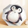 Entzückender Pinguin-Print-Regenschirm - Automatisches Öffnen & Schließen, Outdoor-Schutz, Reiseaccessoire, Leicht & Langlebig 145