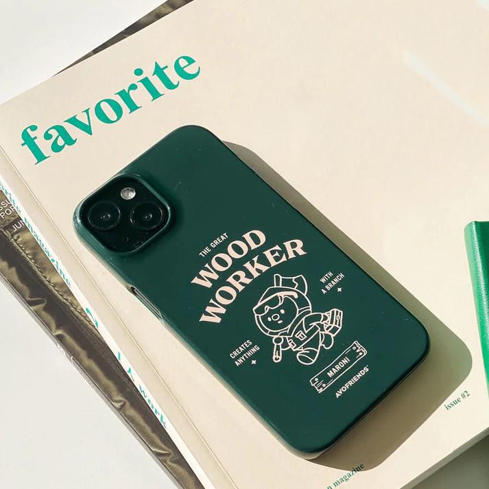 

Luxury Clmj Wood Worker Phone Case for iPhone 17 16 15 14 13 12 11 Pro Max X XS XR XSMax 7 8 Plus Air Glossy Film Hard PC Cover iPhone 14 Pro
