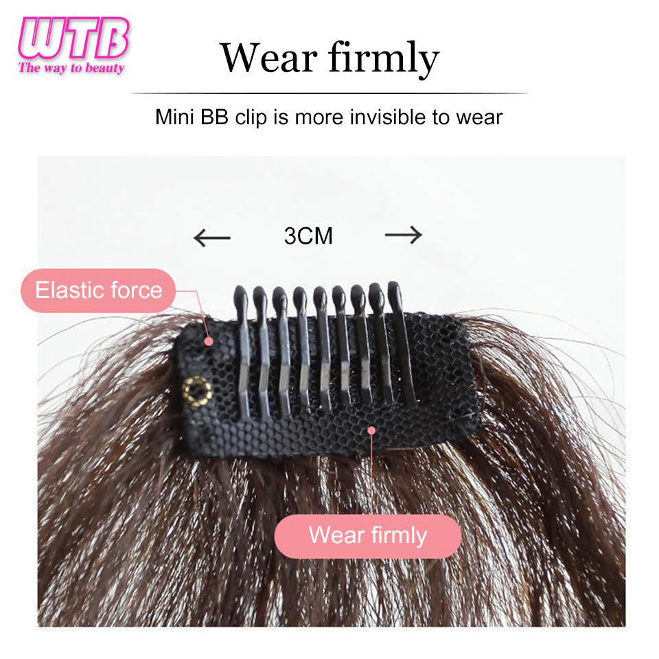 WTB Synthetic Roll Bangs Wig Piece Women's Natural Fluffy Seamless Wear Roll Bangs Wig