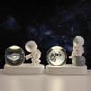 Cross-Border Astronaut Night Light: Starry Sky Crystal Ball with Luminous Base - Perfect Holiday Souvenir and Desktop Ornament.