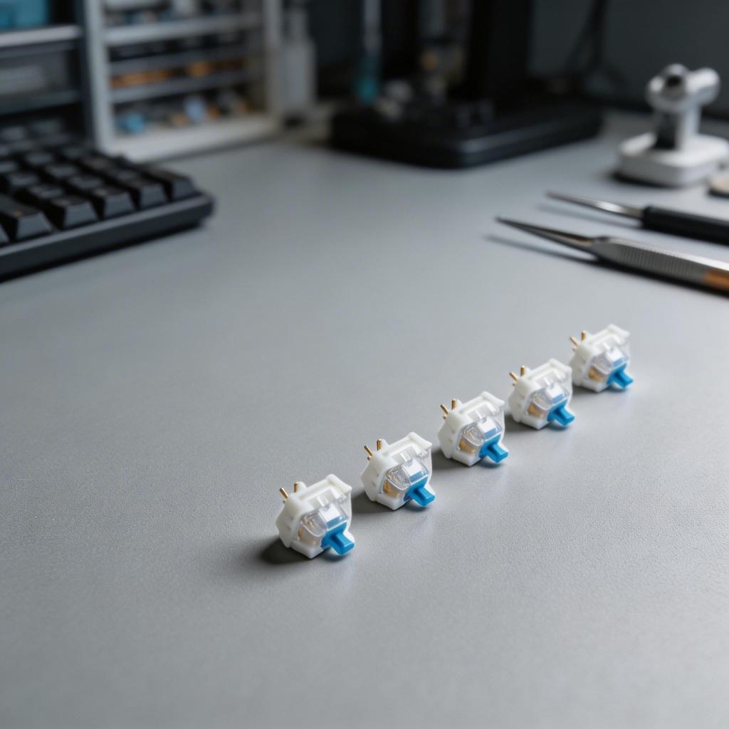 3-Pin-Schalter Blaue Tastaturschalter Mechanische Tastaturschalter