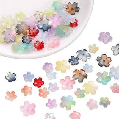 10 Stuks Kristalglazen Kralen Bloem Losse Tussenkralen voor Sieraden Maken DIY Armband Ketting