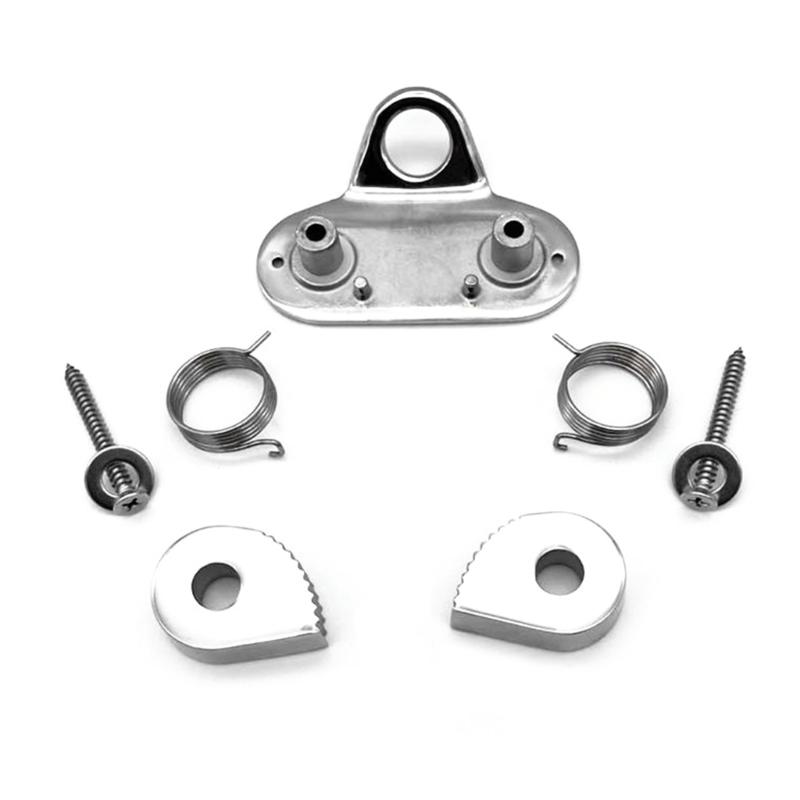 Steel Boat Fast Entry Cams Cleat With Leading Rings Bearing Rope Clamp Pilates Equipment Boat Cleats Kayak Marine